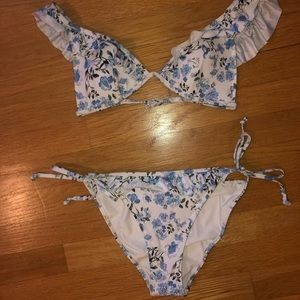 H&M Bikini Blue Floral